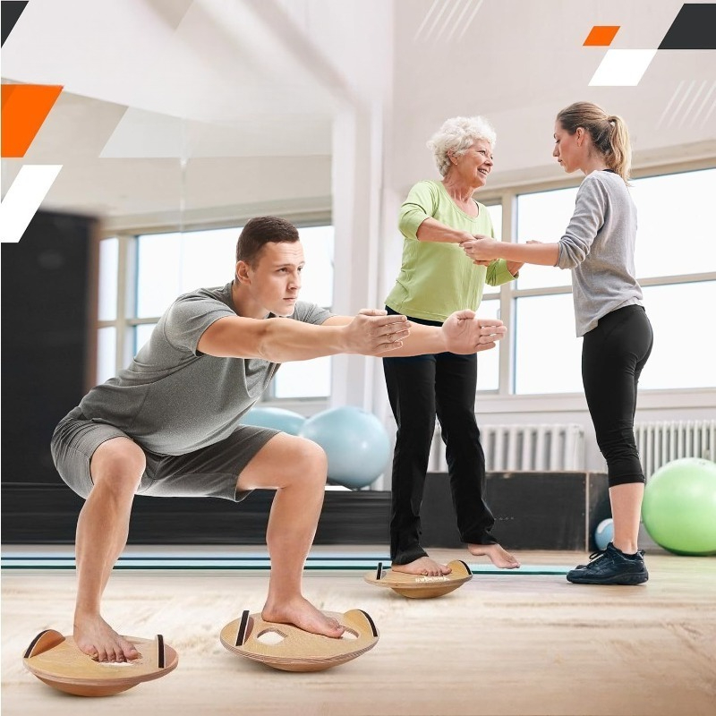 Drewniana deska do ćwiczeń rów – Yoga Fitness Training recenzja i cena